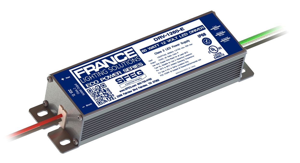 12VDC 60W LED Power Supply | France Lighting Solutions | IP-68